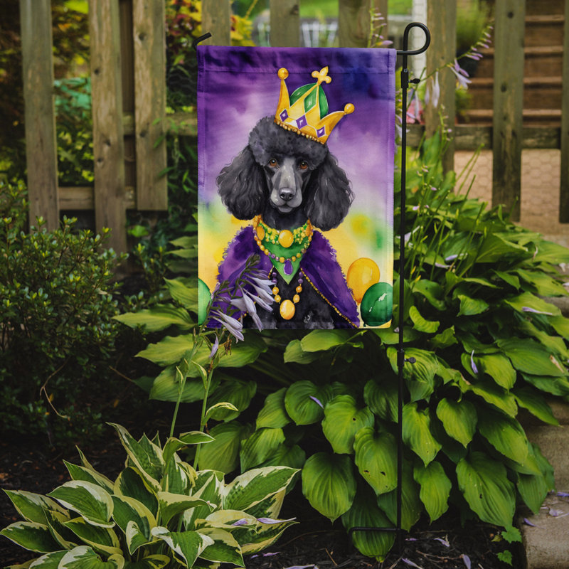 Double Sided 15.5'' H x 11.25'' W Polyester Mardi Gras Garden Flag