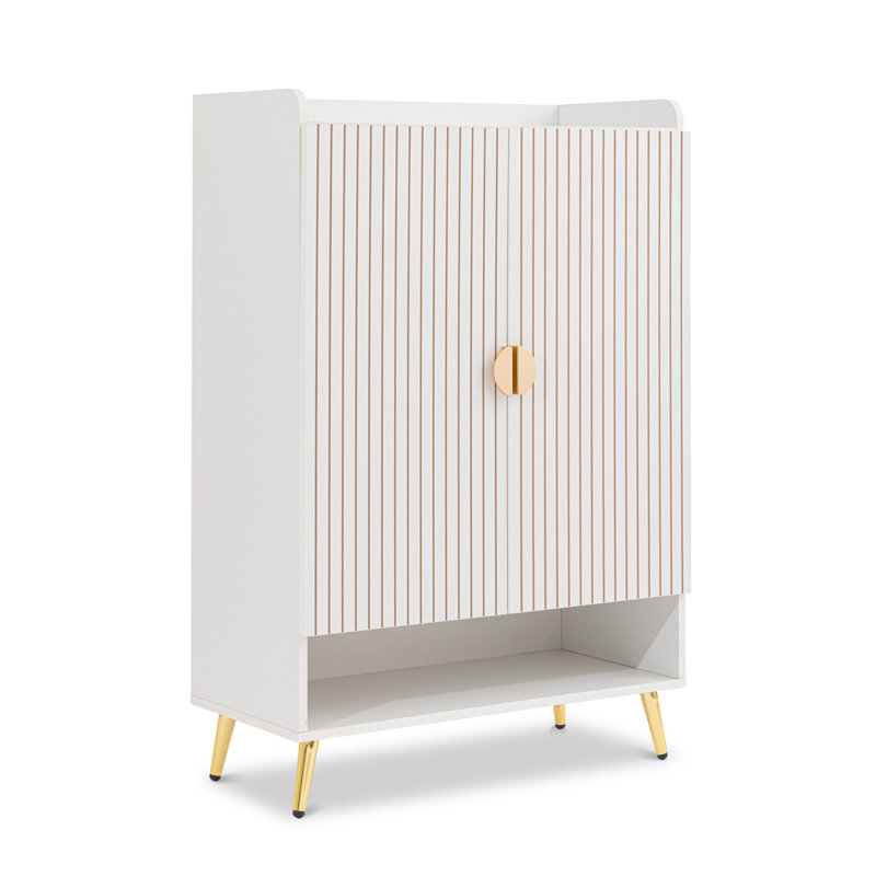 Armoire de rangement pour chaussures, Blanc