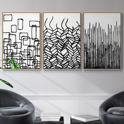 " Linear Effervescence I " 3 - Pieces