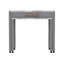 Table de comptoir gris clair avec table de salle à manger