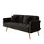 Canapé-lit moderne avec garniture cloutée et coussin décoratif assorti-551080663