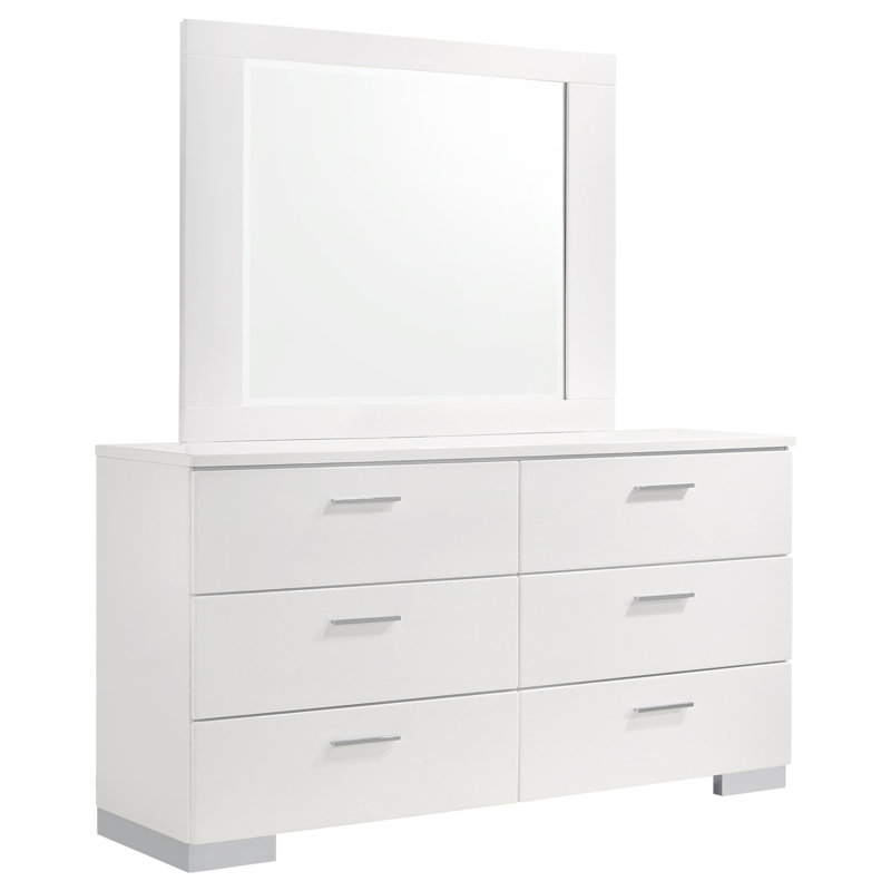 Commode 6 tiroirs avec miroir Dulcey