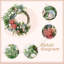 Couronne de coquillages pour porte d'entrée, hiver, printemps, été, décoration côtière