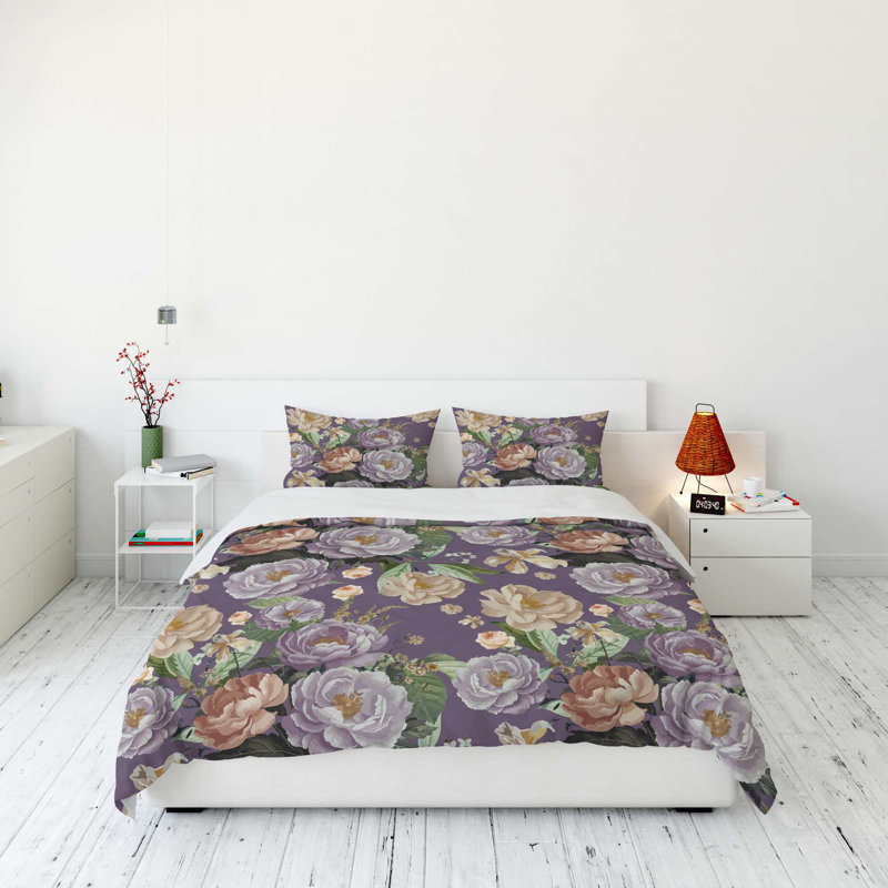 Super King Quilt Cover Set (3 Pieces), 100% Polyester & Cotton Blend, Duvet Cover 102.4 x 86.6 inches | 120 Thread Count, Machine Washable, Envelope Pillowcases, Stylish & Comfortable Bedding for a Luxurious Sleep Experience