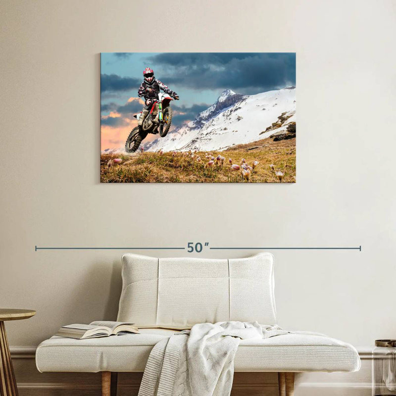 Sireci Alps Dirt Bike, 24" H x 36" W