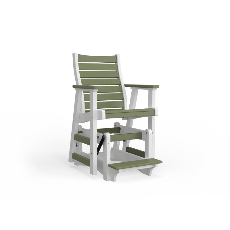 Bristol Outdoor Bar Stool, White, Black