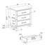 Bachelor-chest 3 tiroirs Caswell-758179783