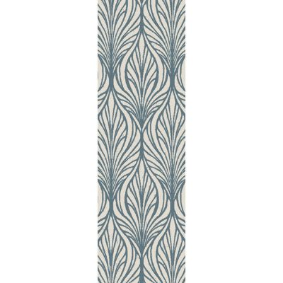 Belladonna Hand Tufted Wool Geometric Area Rug in Blue/Beige