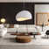 Jimyah 1- Light White Polyesters Unique/Statement Modern Pendant