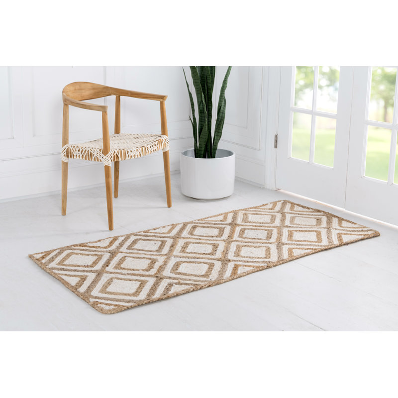 Jereck Cotton Geometric Indoor Rug, Runner 2'7" x 6'1"