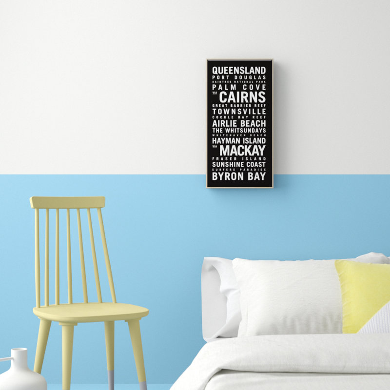 Tram Scrolls - Print on Canvas, 62.5cm H x 32.5cm W x 4.5cm D