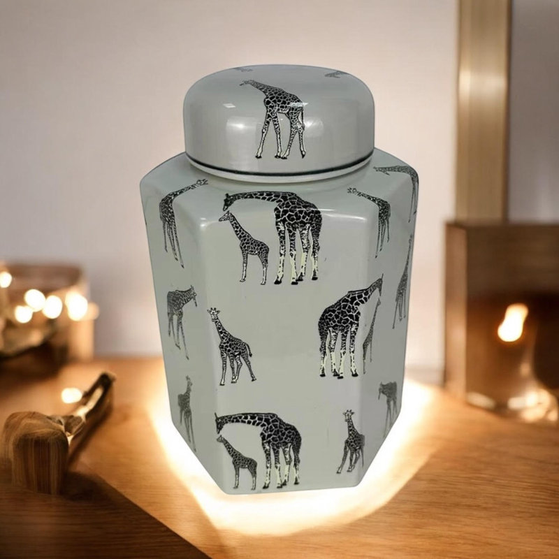 Alecsa Porcelain China Ginger Jar