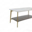 Table basse Table de centre rectangulaire - pour le salon, table d'appoint à aire ouverte avec structure en métal