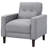 Bowen Tufted Performance Fabric Track-Arm Accent Chair, Grey-2013693303