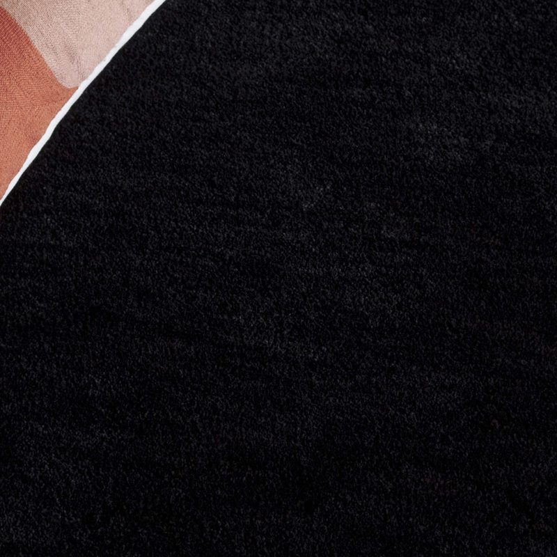 Tapis noir Carmine 101, Rectangle de 5 pi x 8 pi
