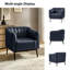 Fauteuil en similicuir de 27,5 po Yeilyn-94883782