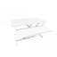 Convertisseurs de bureau, élévateur assis-debout réglable en hauteur, double écran et amp; Poste de travail pour ordinateur portable avec plateau à clavier large | Blanc | Bois aggloméré + métal