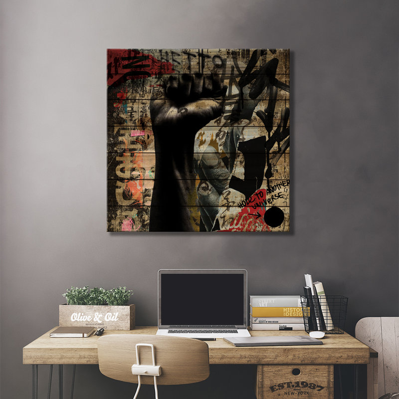 «My Blackness On Wood» par Art par Choni, reproduction