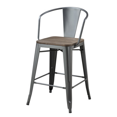 Kreig Solid Wood 25.5" Counter Stool