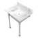 Monarch Marble Rectangular Console Bathroom Sink with Overflow