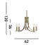 Pamelia 5 - Light Candle Style Chandelier-602240551