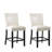 Upholstered Back Counter Height Barstool Cream White-899810626-894186936