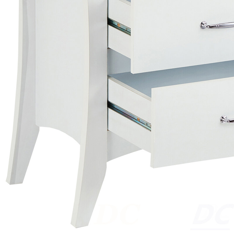 Babb White Finish Accent Table, Table