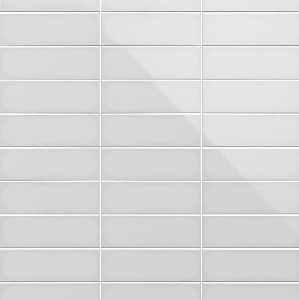 Park Hill 4x12 Polished Porcelain Subway Tile, Light Gray