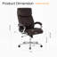 Chaise de bureau chromée - inclinable et berçante, assemblage sans effort-1429613231
