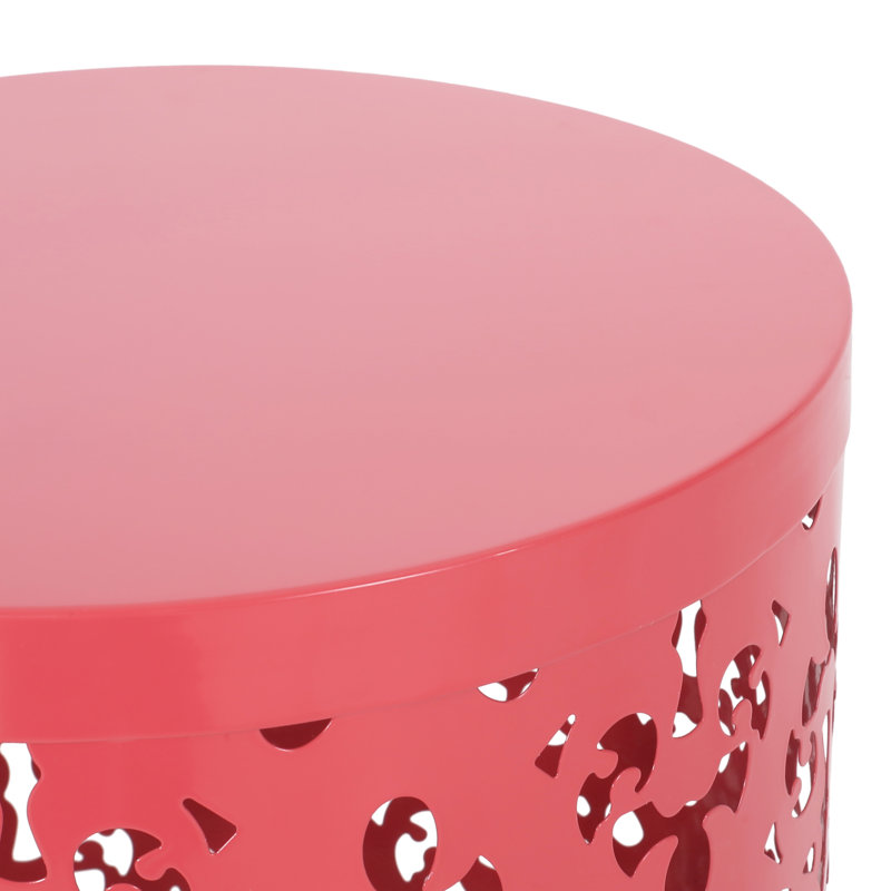 Table d'appoint Faliha, Corail foncé, 2