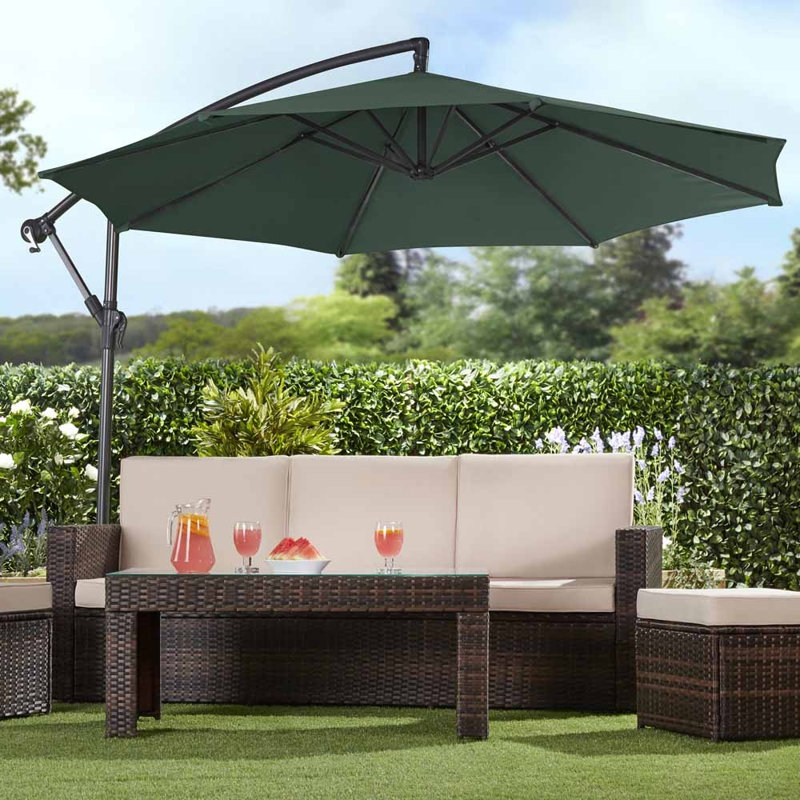 Blanton 270cm Cantilever Parasol, Green