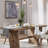 Jerran Ash Solid Wood Base Dining Table-1498105843