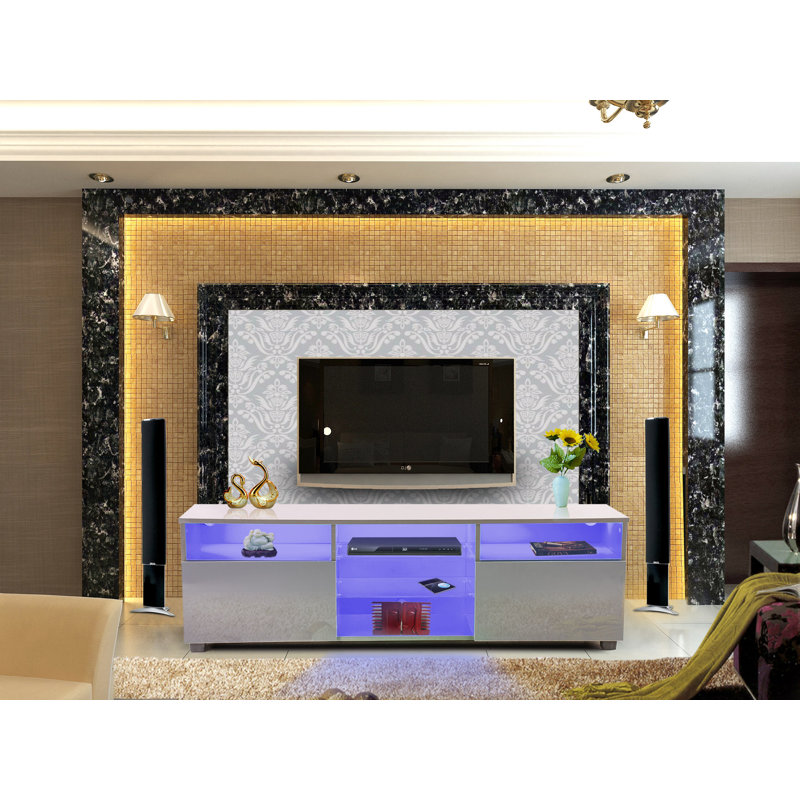 Karen TV Stand for TVs up to 65", Grey