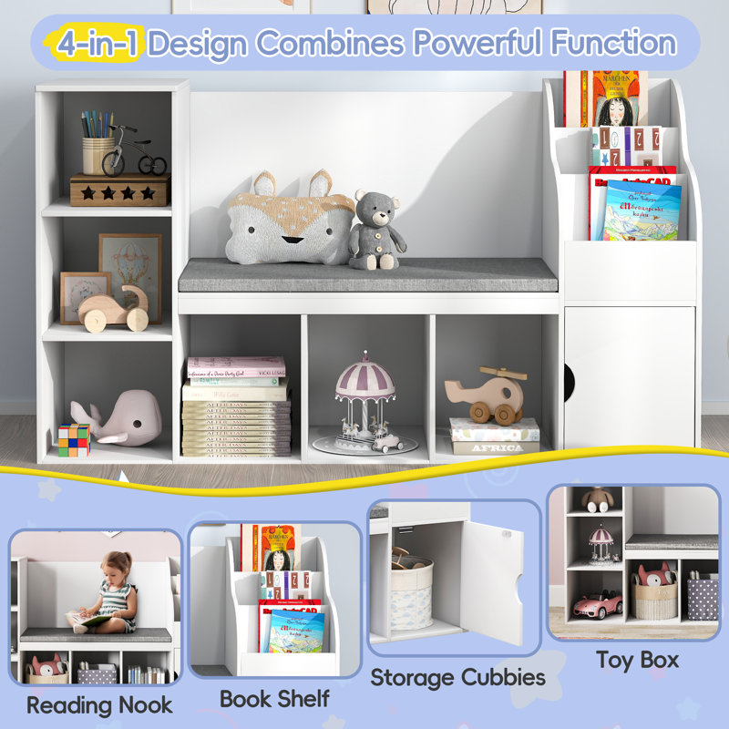 Kids Bookcase With Reading Nook