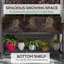 Lit de jardin surélevé en métal avec housse, noir-582142020