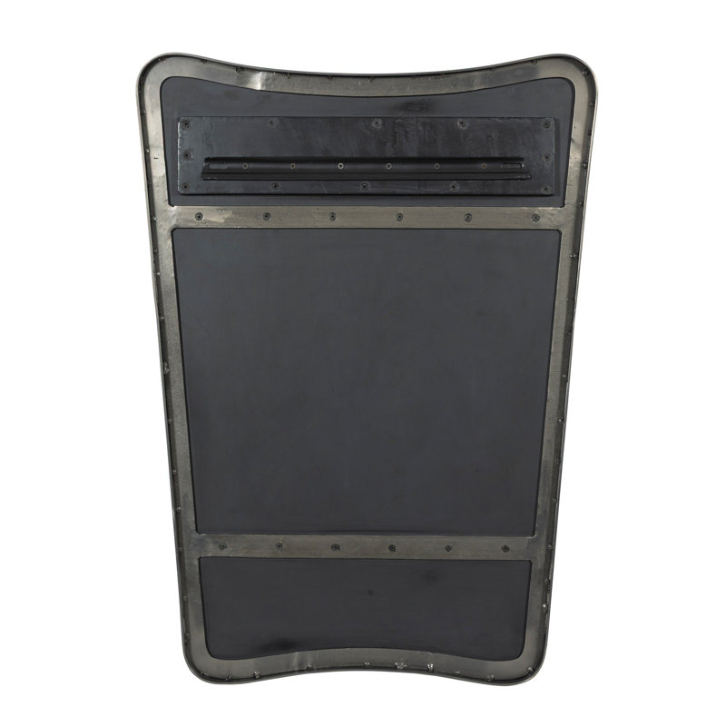 Hamza Iron Wall Mirror, Dark Antique Iron