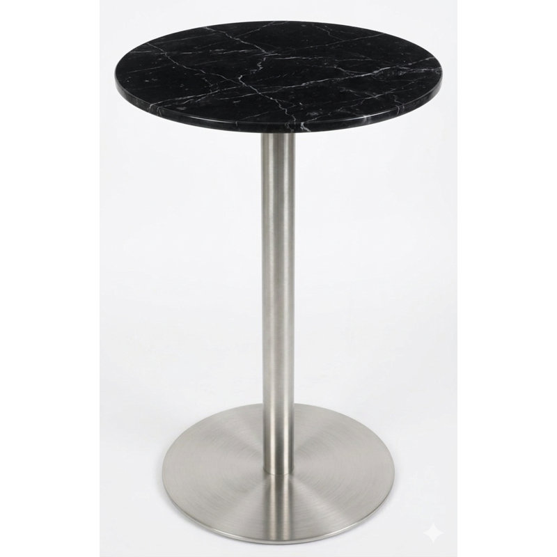 Table de salle à manger à hauteur de comptoir Tango, L 31,5 po x L 31,5 po, Blanc, Poli