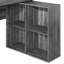 Bureau d'écriture en L Linden Classic - gris foncé-891102470