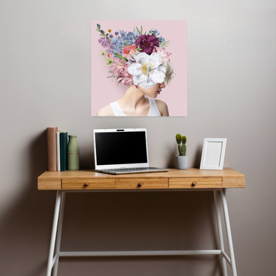A Retro Summer Portrait Elegant Surreal Contemporary Portrait Spring Wall Art