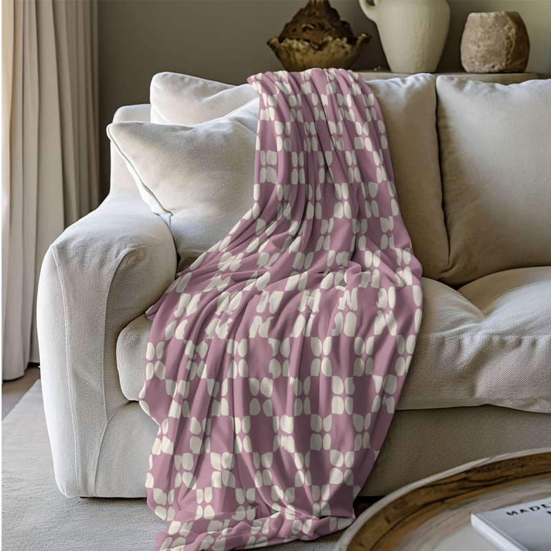 1 pièce Bl Sherpa Blance Elegance 0228, L 50 po x L 60 po