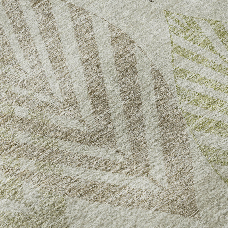 Premium Machine Washable Prisco Taupe Rug, Rectangle 9' x 12'