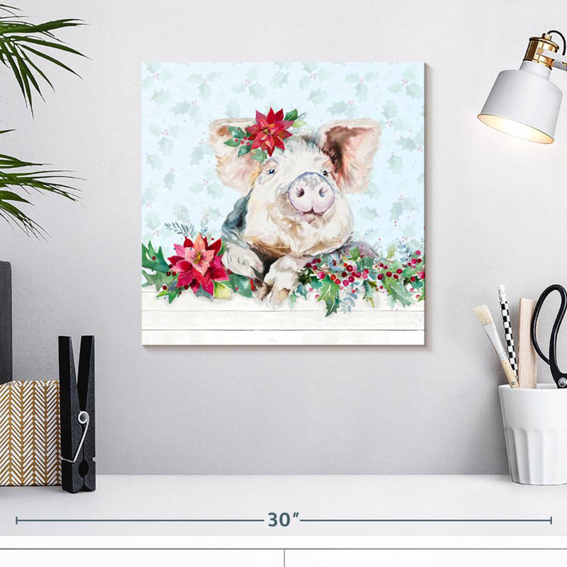 Petit cochon Brampt Holiday, H 16 po x l 16 po