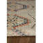 Tapis oriental rectangulaire en polyester tissé à la machine ivoire / terre cuite Presli-1669618978