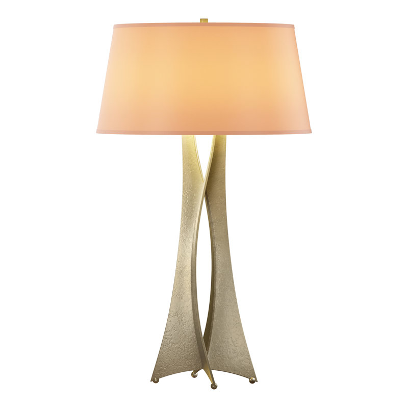Moreau 33.4" Table Lamp, Flax, Soft Gold
