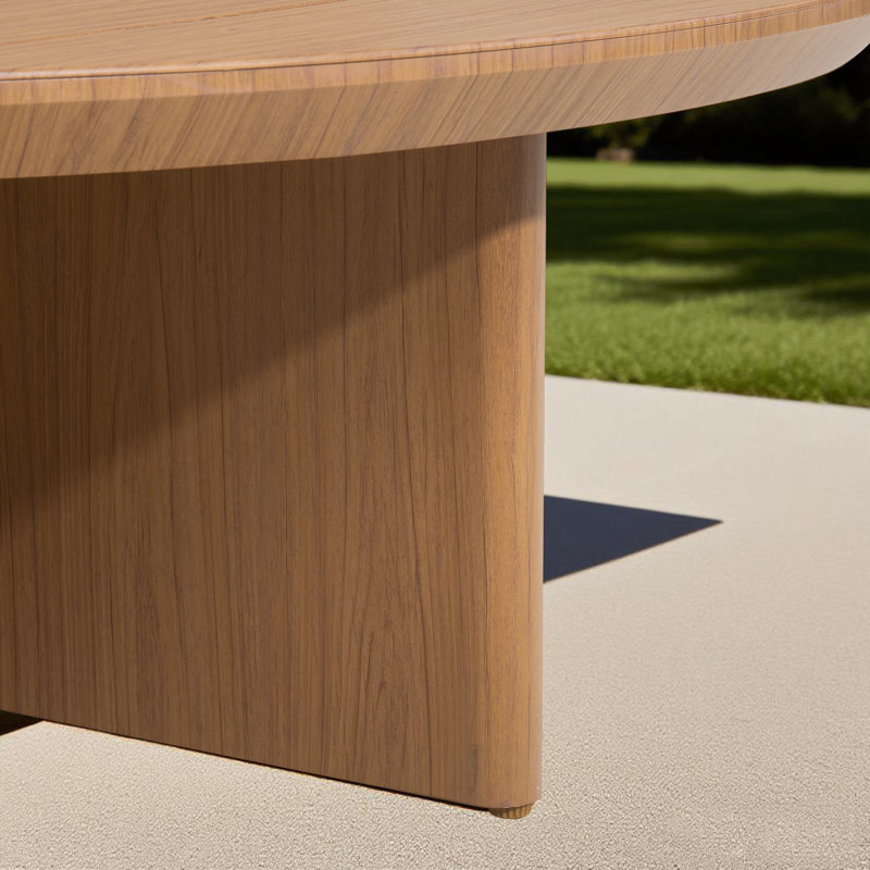 Ensemble de conversation pivotant en aluminium pour 5 personnes Sereno Patio, Teck mat