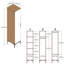 Berend 1 Door Manufactured Wood Wardrobe-89948313-115843466