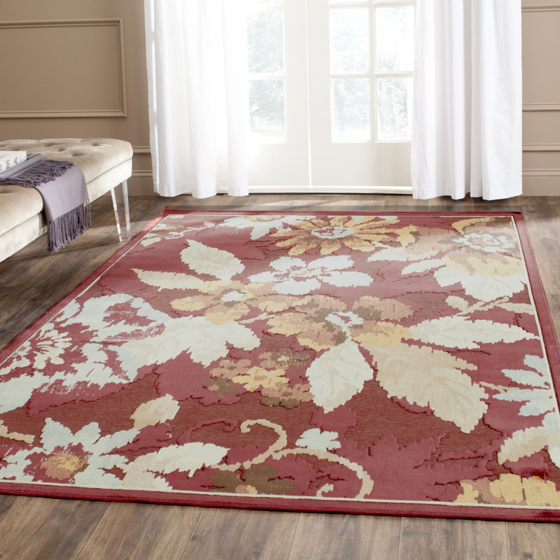 Brendon Floral Hand Woven Area Rug, Rectangle 160 x 229 cm