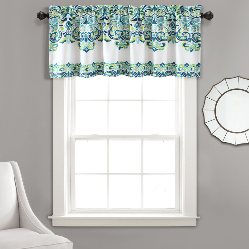 Cantonnière sur mesure 52 po Clara, Bleu