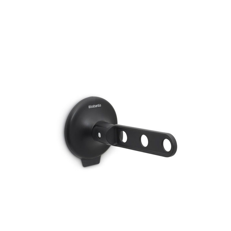 Crochet à vêtements avec ventouse Brabantia, Noir, noir, noir, noir