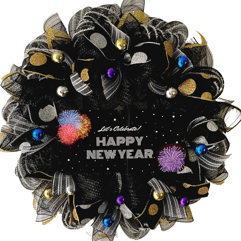 Happy New Years Wreath, célébrons